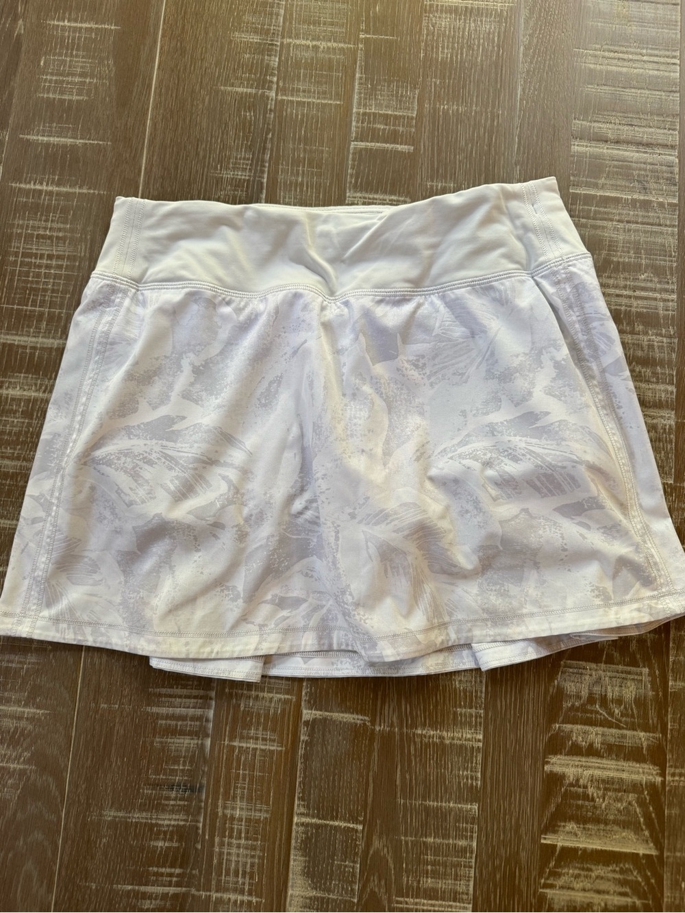 Lululemon Pace Rival Skirt Tropical Shadow Starlight White Gray 6 Tall